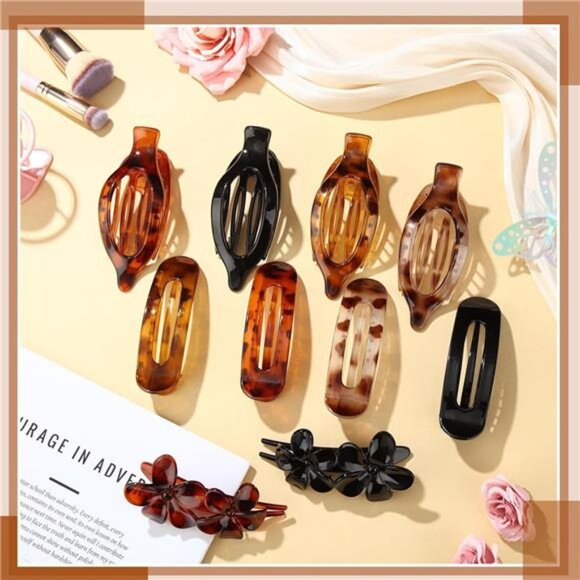 10 Pcs Flat Hair Clips for Women, - Picture 7 of 8